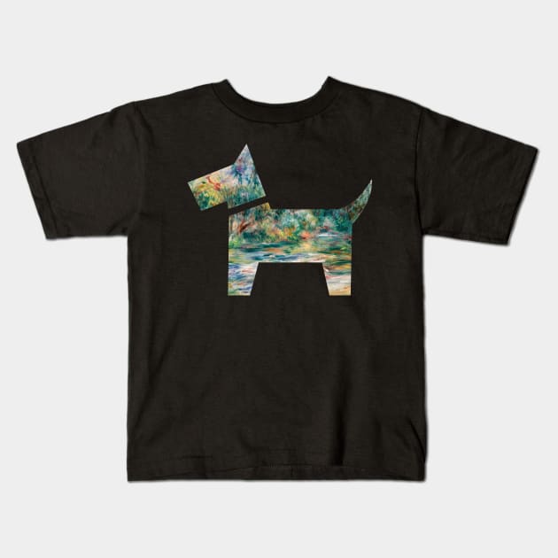 Dog Renoir Landscape, Paysage (1917) Kids T-Shirt by pixelatedidea